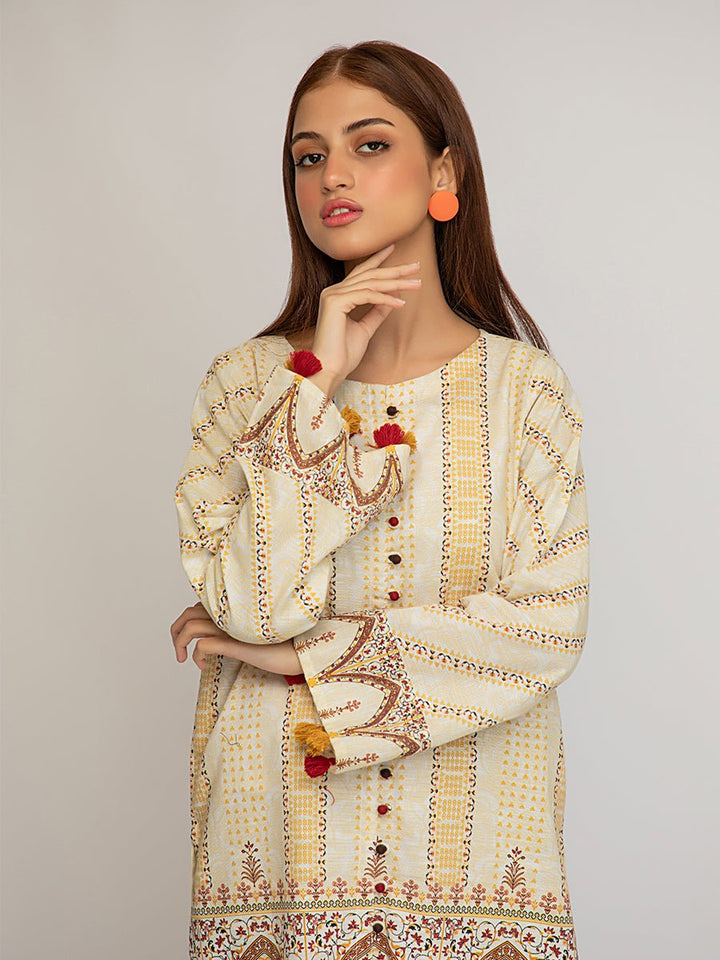 1pc Casual Khaddar Pret (EX-W22-J-001) - SalitexOnline