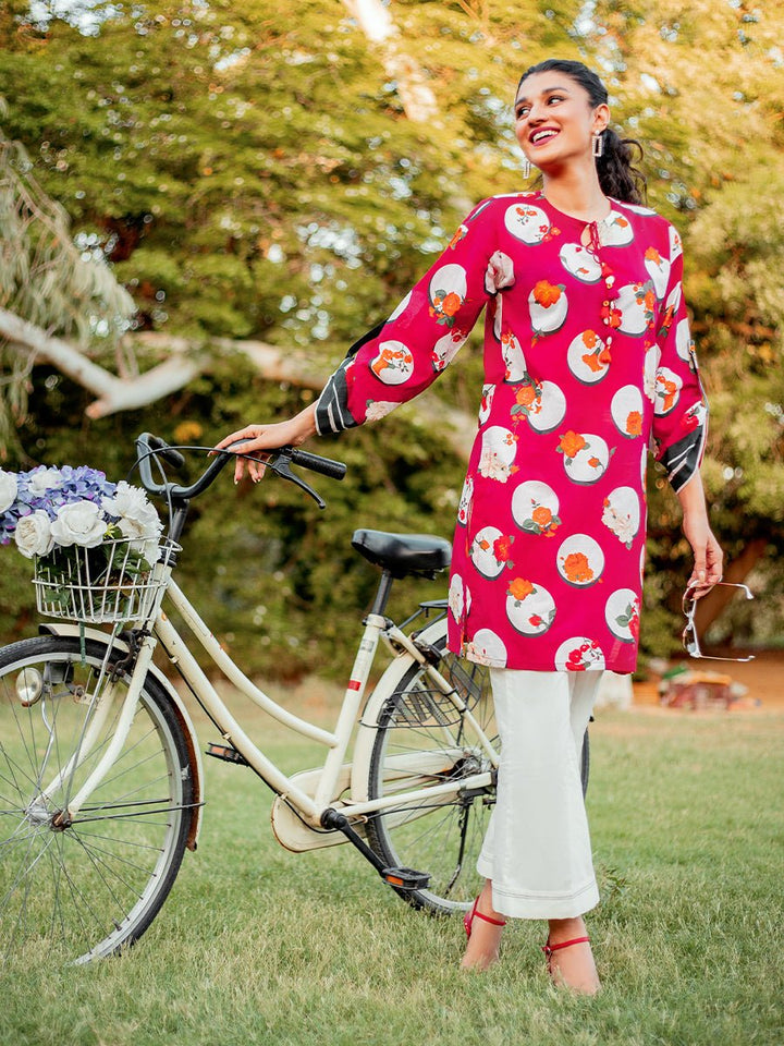 Stitched 3pc Jacquard Cambric Shirt with Jacquard Cambric Dupatta (WK-373A) - SalitexOnline