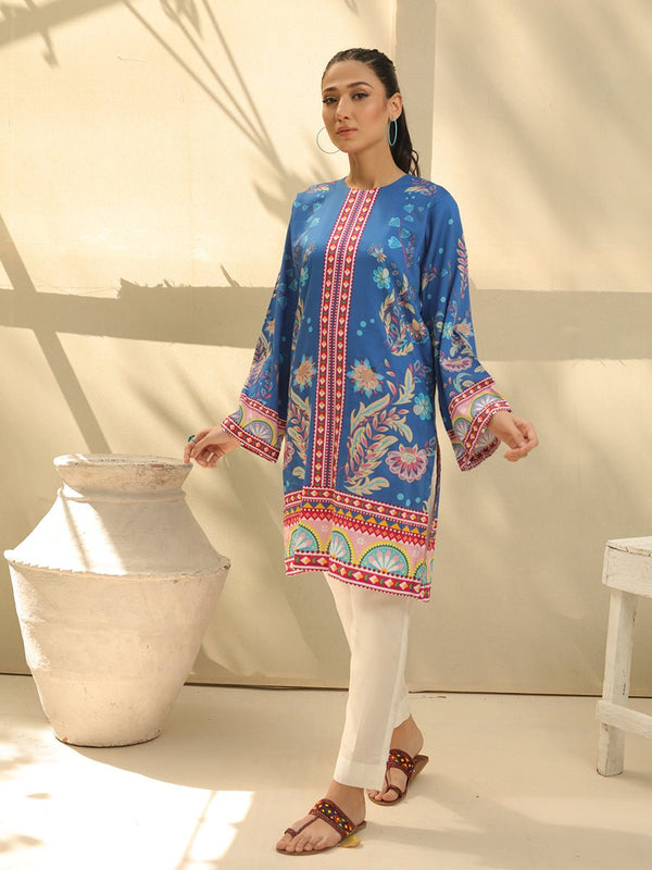 1pc - Cotton Silk Digital Printed Shirt - SalitexOnline