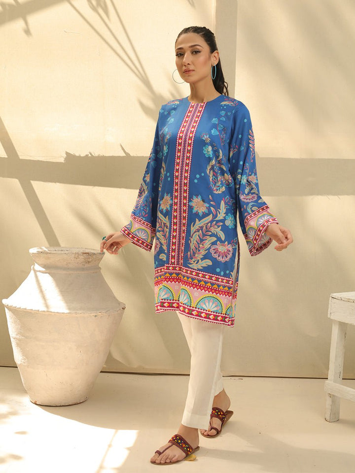 1pc - Cotton Silk Digital Printed Shirt - SalitexOnline