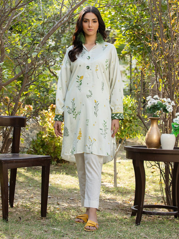 1pc - Cotton Silk Digital Printed Shirt - SalitexOnline