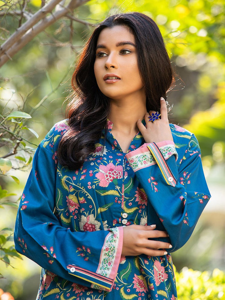 1pc - Cotton Silk Digital Printed Shirt - SalitexOnline