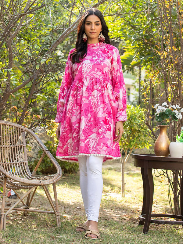 1pc- Cotton Viscose Fusion Pret - SalitexOnline