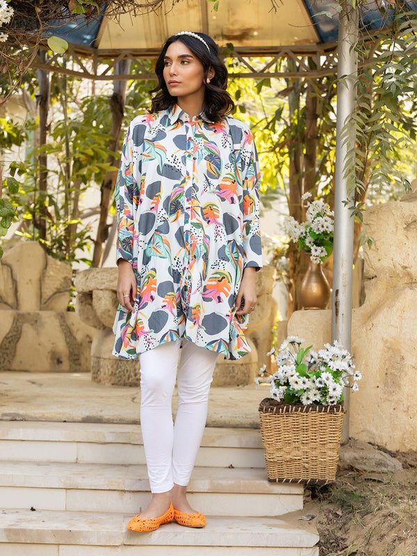 1pc- Cotton Viscose Fusion Pret - SalitexOnline