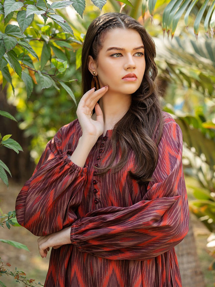 1pc- Cotton Viscose Fusion Pret - SalitexOnline