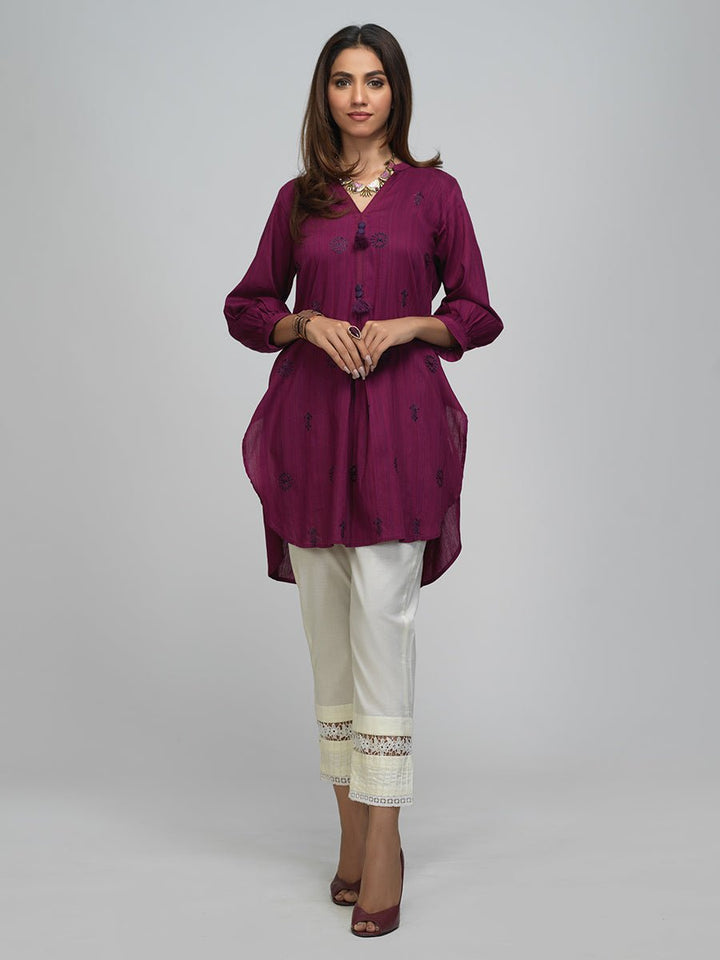1pc- Embroidered Fusion Rangoli Pret (RG-00001) - SalitexOnline