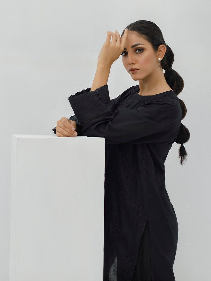 Stitched 3pc Printed Linen Embroidered Shirt with Printed Linen Dupatta (WK-380A) - SalitexOnline