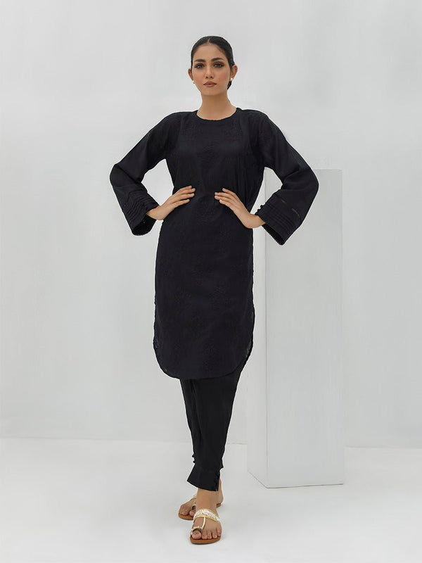 Stitched 3pc Printed Linen Embroidered Shirt with Printed Linen Dupatta (WK-380A) - SalitexOnline