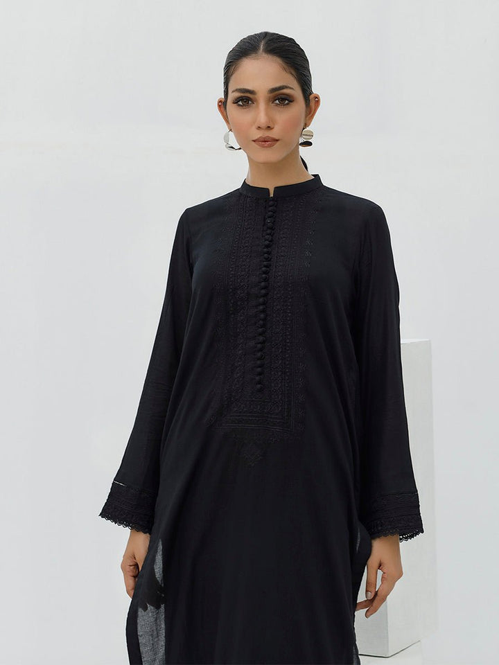 Stitched 3pc Printed Linen Embroidered Shirt with Printed Linen Dupatta (WK-379B) - SalitexOnline
