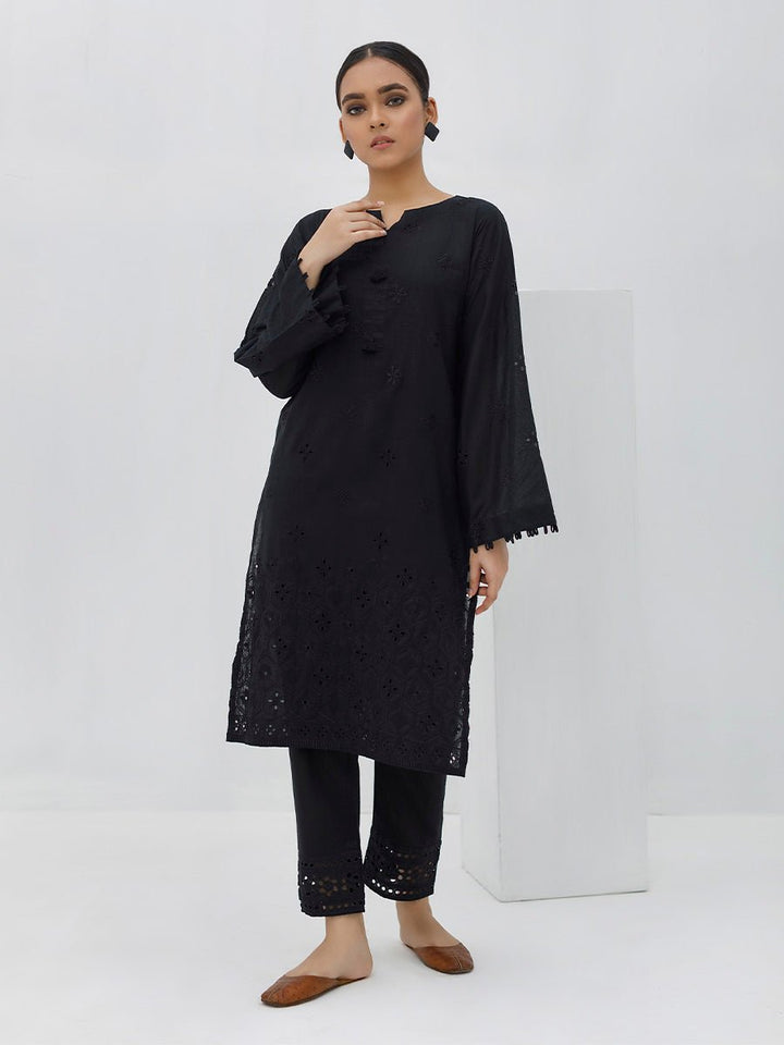 Stitched 3pc Printed Linen Embroidered Shirt with Printed Linen Dupatta (WK-379A) - SalitexOnline