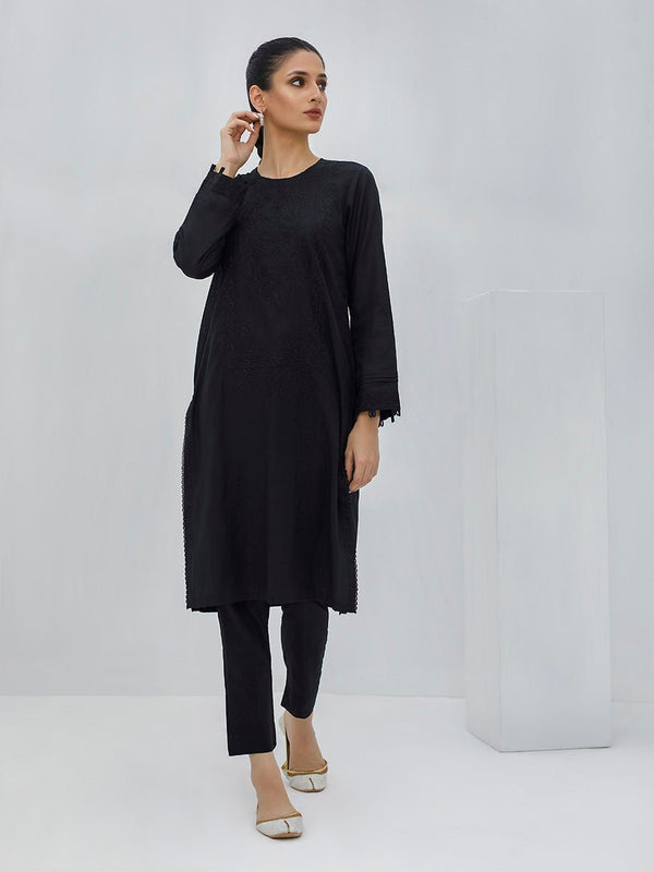 1pc Embroidered Pret - B&W (Z-000004) - SalitexOnline