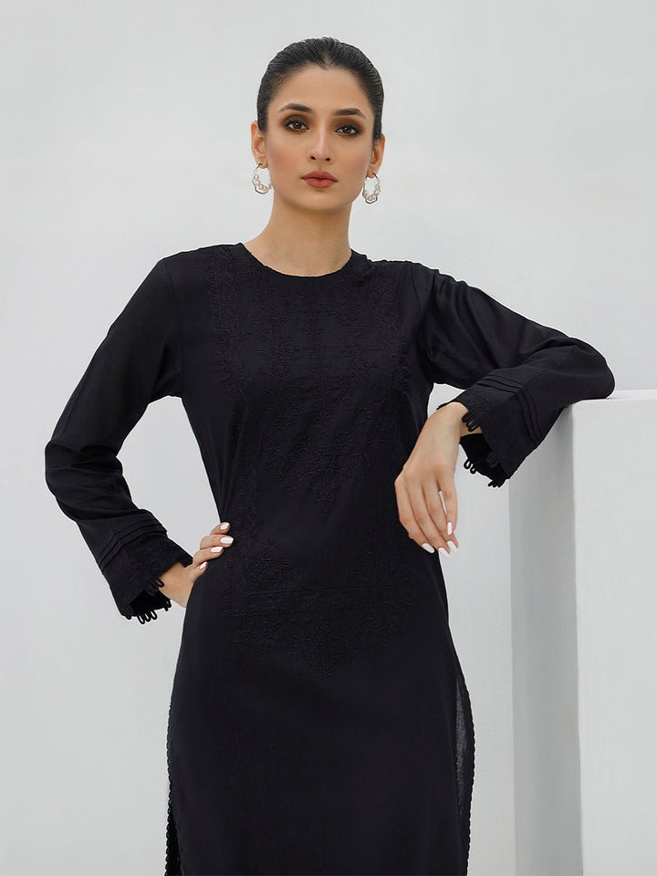 1pc Embroidered Pret - B&W (Z-000004) - SalitexOnline