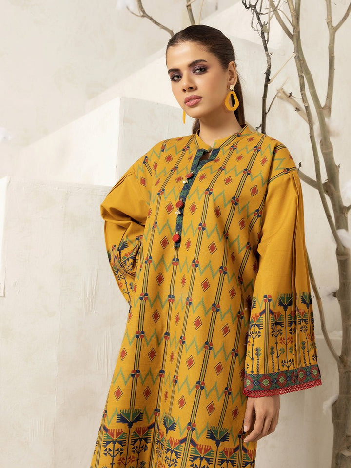 1pc Printed Khaddar Shirt - (KKPR-002) - SalitexOnline
