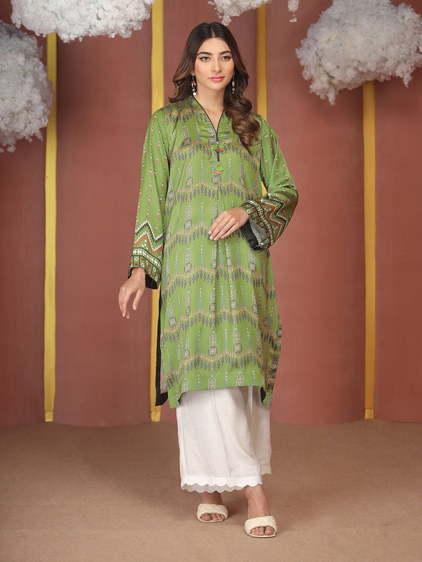 Stitched Silkoria Printed Lawn with Embroidered Shirt & Chiffon Dupatta I 3pc (RC-161A) - SalitexOnline