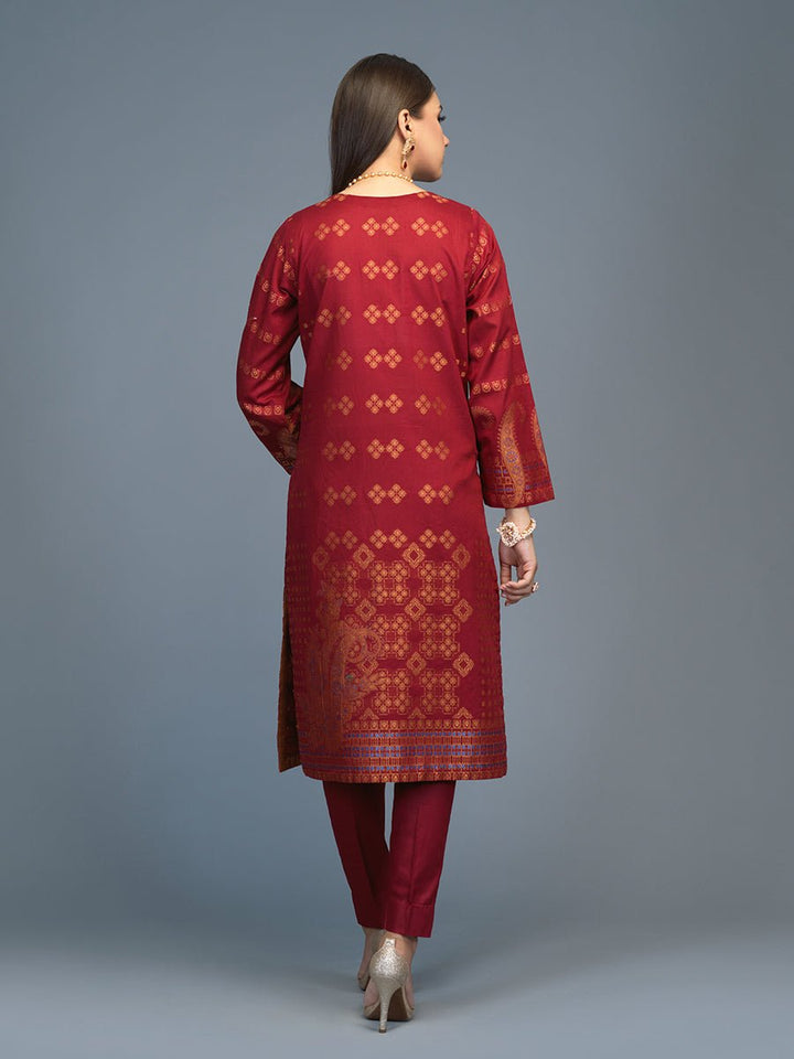 1pc Stitched Lawn Jacquard Shirt- Casual Pret (CP-00034) - SalitexOnline