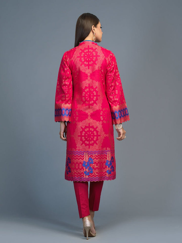 1pc Stitched Lawn Jacquard Shirt- Casual Pret (CP-00040) - SalitexOnline
