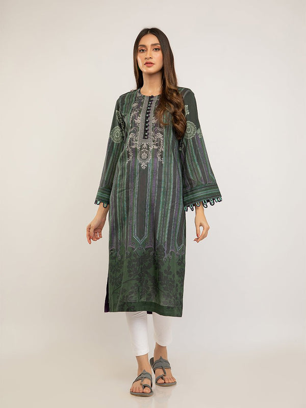1pc Unstitched- Digital Printed Lawn kurti (UK-00104UT) - SalitexOnline