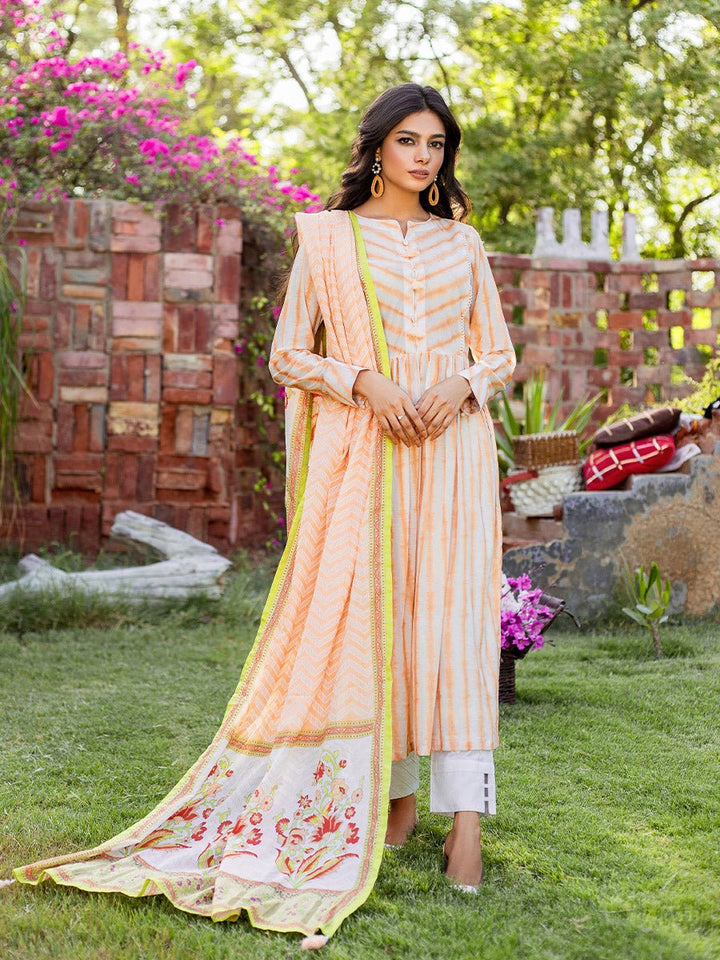 Stitched 3pc Broshia Jacquard Embroidered Shirt with Organza Dupata (WK-369) - SalitexOnline