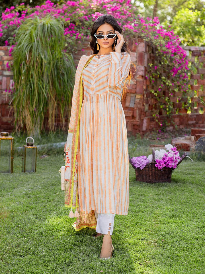 Stitched 3pc Broshia Jacquard Embroidered Shirt with Organza Dupata (WK-369) - SalitexOnline