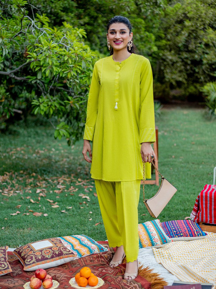 Stitched 3pc Broshia Jacquard Embroidered Shirt with Organza Dupata (WK-363) - SalitexOnline