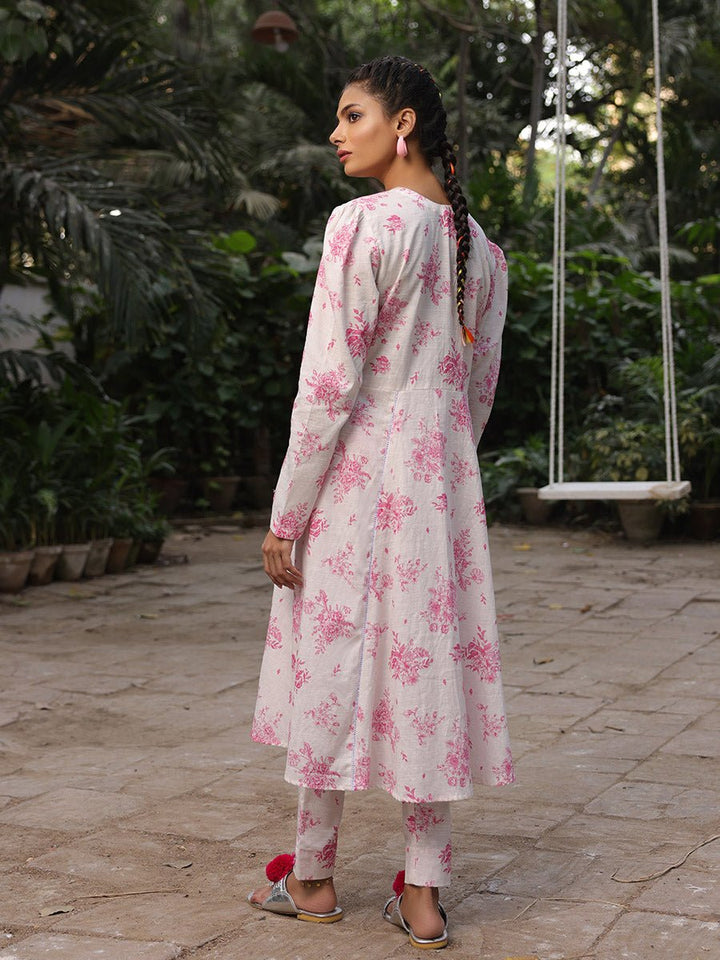 Embroidered Lawn Shirt with Chiffon Dupatta I 3pc (WK-257B) - SalitexOnline