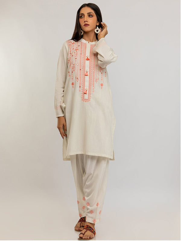 2pc - Casual Khaddar Pret - (M-00005) - SalitexOnline