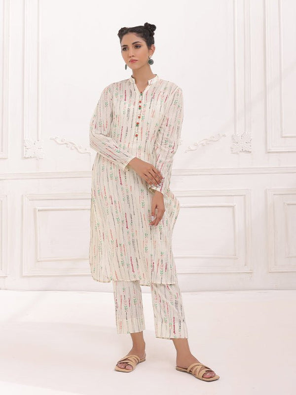 Stitched 3pc Jacquard Cambric Shirt with Jacquard Cambric Dupatta (WK-375A) - SalitexOnline