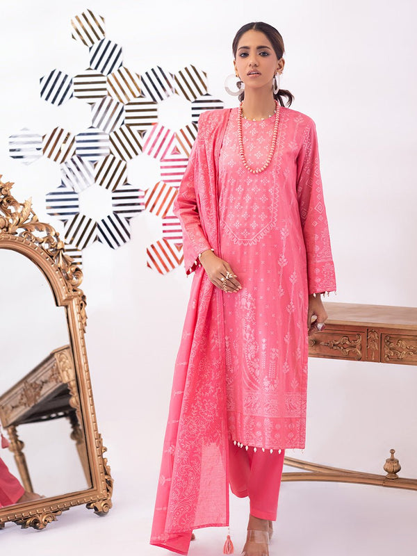 3pc Unstitched- Paste Printed Lawn Suit (SS-00050AUT) - SalitexOnline