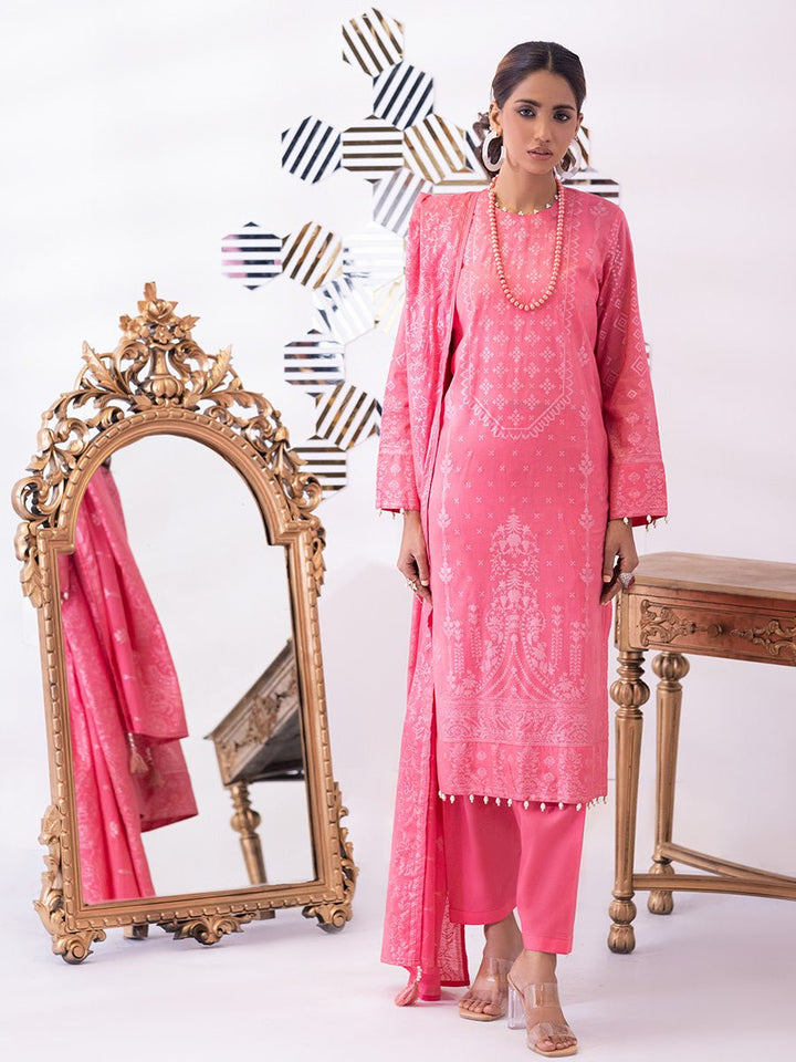 3pc Unstitched- Paste Printed Lawn Suit (SS-00050AUT) - SalitexOnline