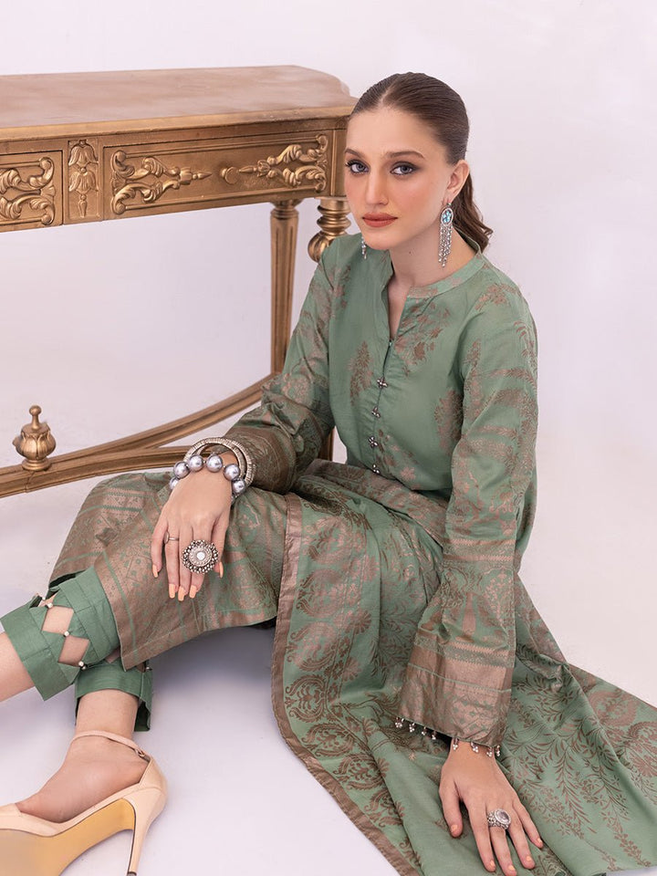 3pc Unstitched- Paste Printed Lawn Suit (SS-00051AUT) - SalitexOnline