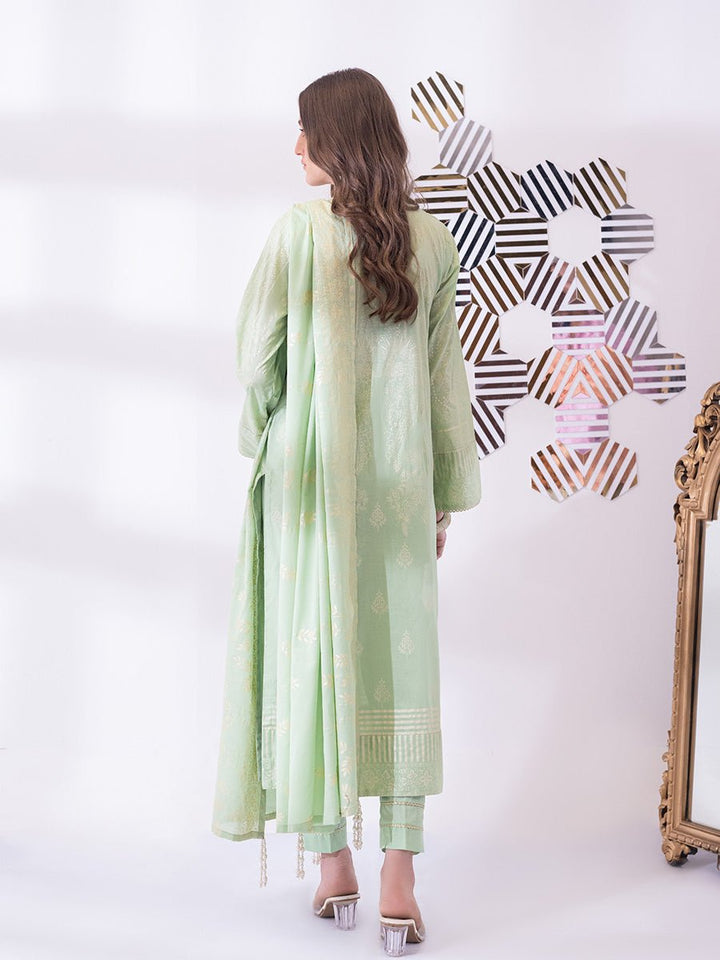 3pc Unstitched- Paste Printed Lawn Suit (SS-00054BUT) - SalitexOnline