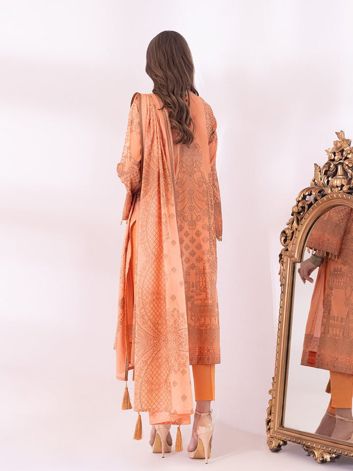 3pc Unstitched- Paste Printed Lawn Suit (SS-00058AUT) - SalitexOnline