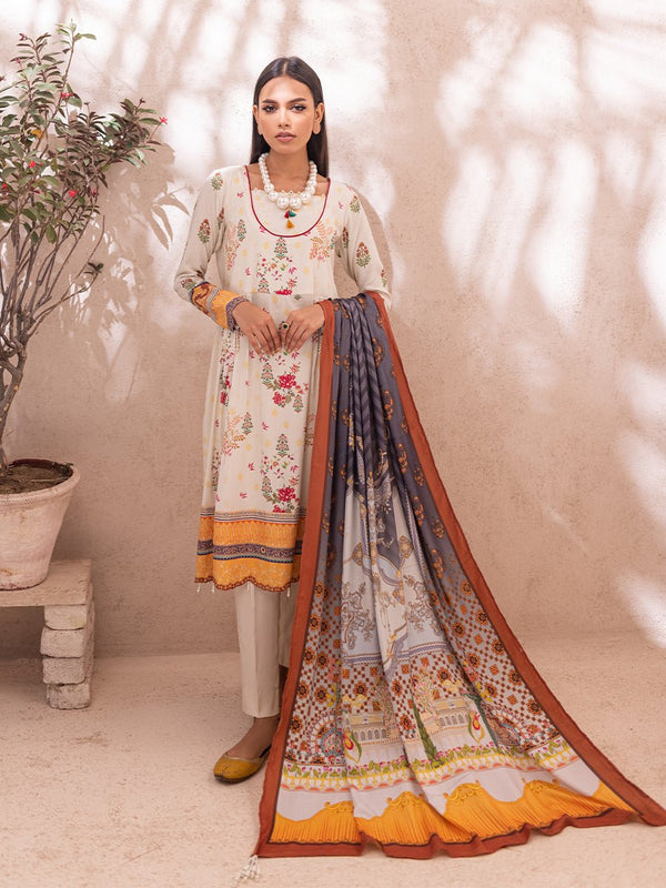 3pc Unstitched Printed Linen Vol.2 (WK-01192UT) - SalitexOnline