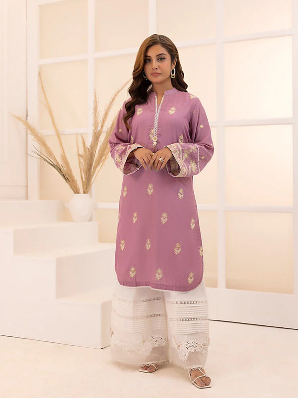 1PC Stitched Embroidered Yarn Dyed Shirt (AL271)