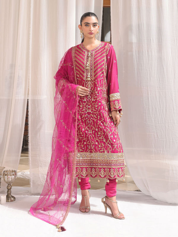 3PC FESTIVE FORMAL EMBROIDERED SUIT