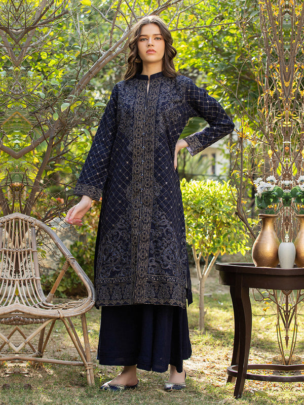2pc -Stitched Festive Embroidered Suit