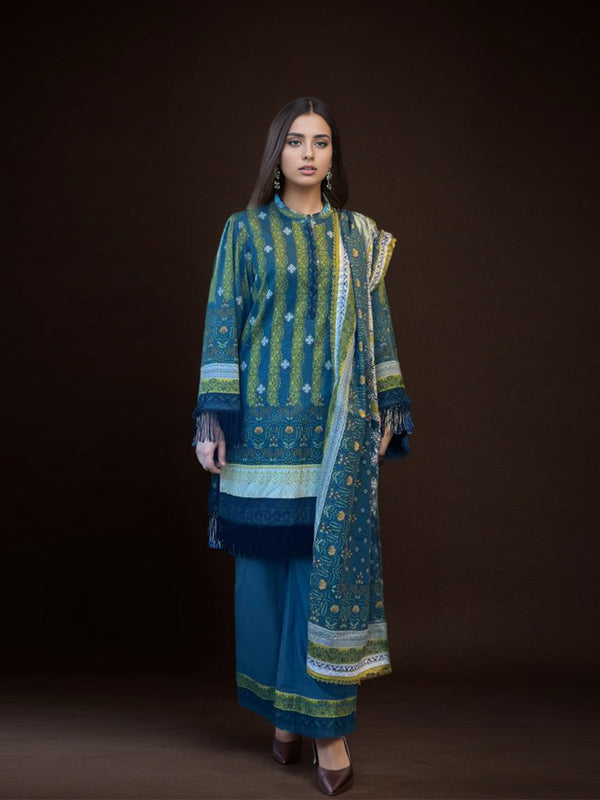 3pc Unstitched Lawn Suit