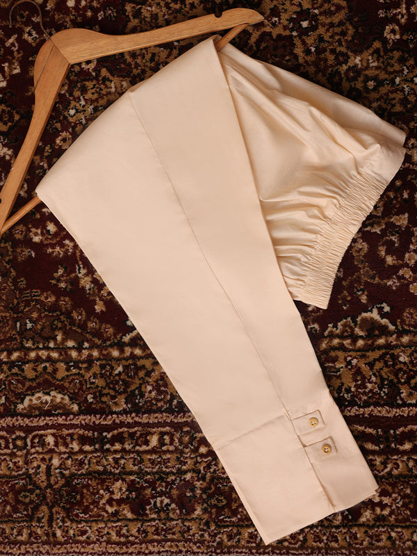 1PC Stitched Plain Cotton Trouser