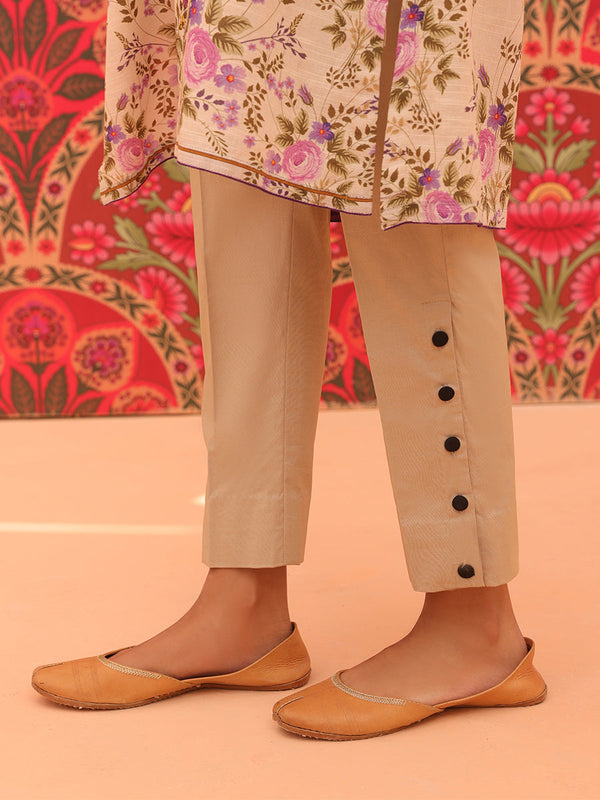 1PC Stitched Cotton Plain Trouser