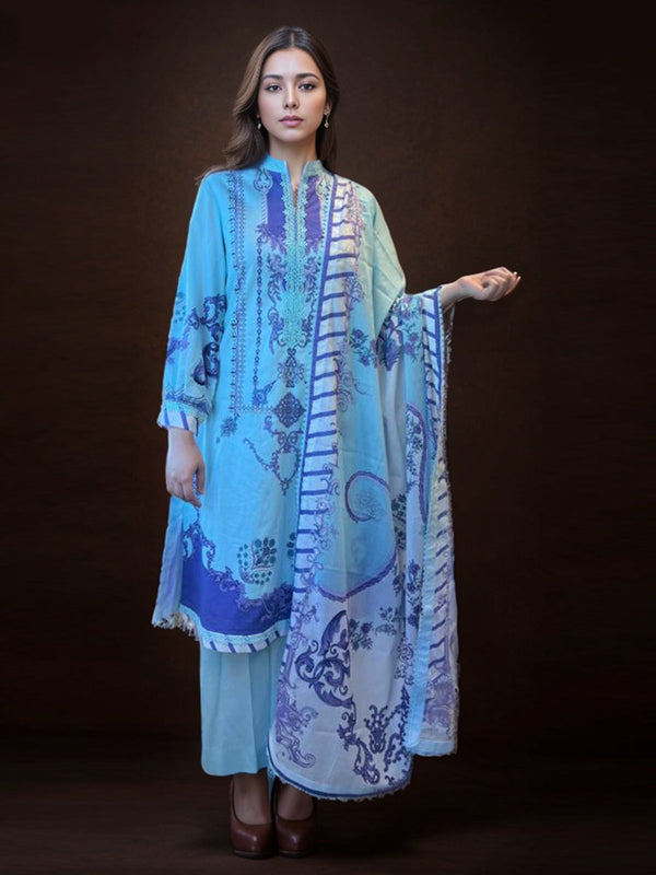 3PC Stitched Lawn Suit