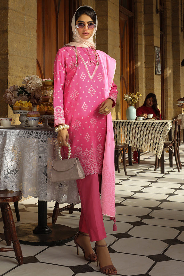 3Pc Unstitched - Viscose Jacquard Suit