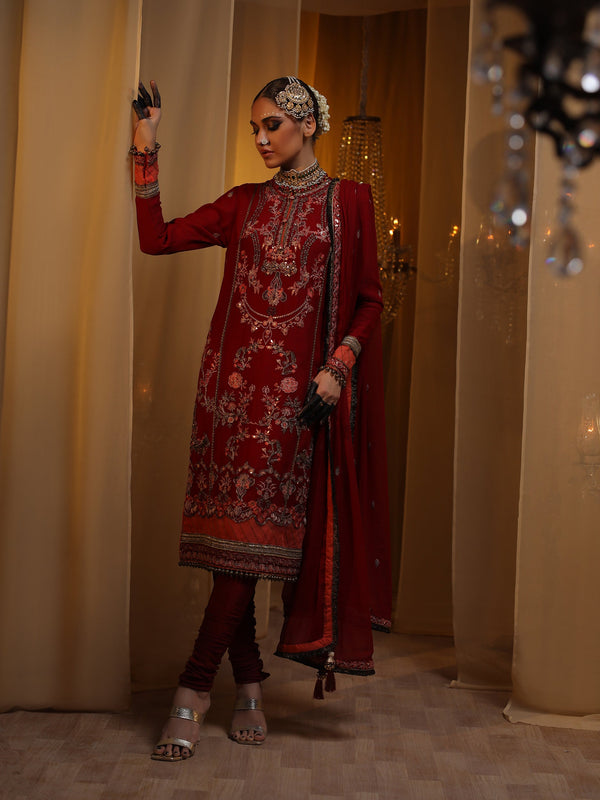 FESTIVE FORMAL EMBROIDERED SUIT