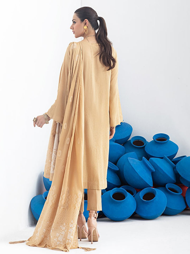Enchant - Unstitched 3pc Embroidered Jacquard Lawn Shirt with Lawn Jacquard Dupatta & Dyed Cambric Trouser - Signature Series (WK-00772) - SalitexOnline