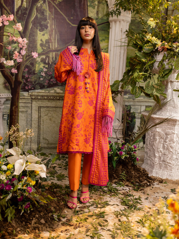 3pc Unstitched Lawn Suit