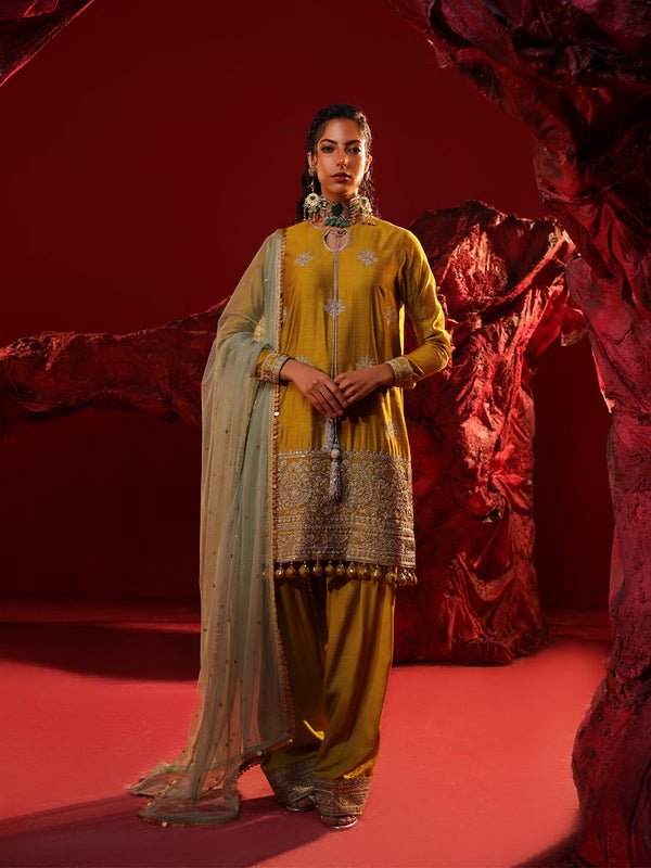 FESTIVE FORMAL EMBROIDERED SUIT (LA23NO64)