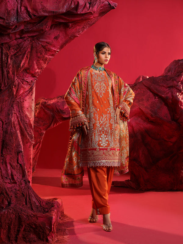 FESTIVE FORMAL EMBROIDERED SUIT