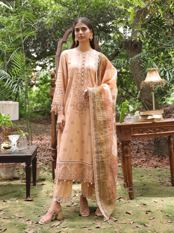 unstitched lawn suits, women 3 piece suit,embroidered pakistani dress,khaddar Lawn designs,suits for women,unstitched luxury collection,SUNS24ALM007UT