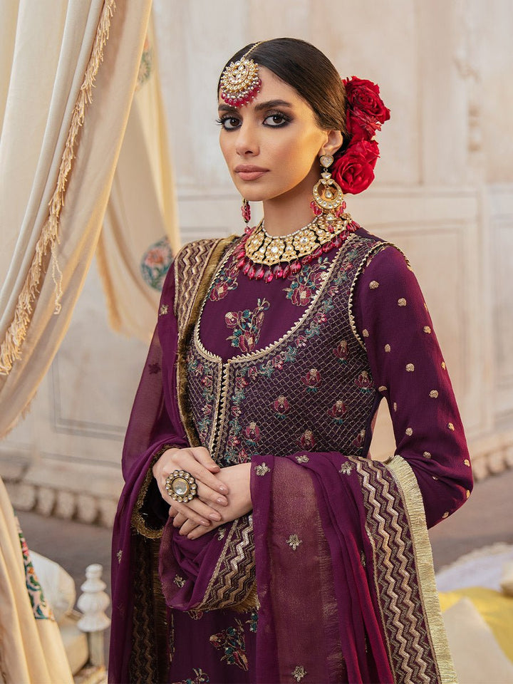 Neelam - 3pc Unstitched Luxury Chiffon - Dastak (HC-24) - SalitexOnline