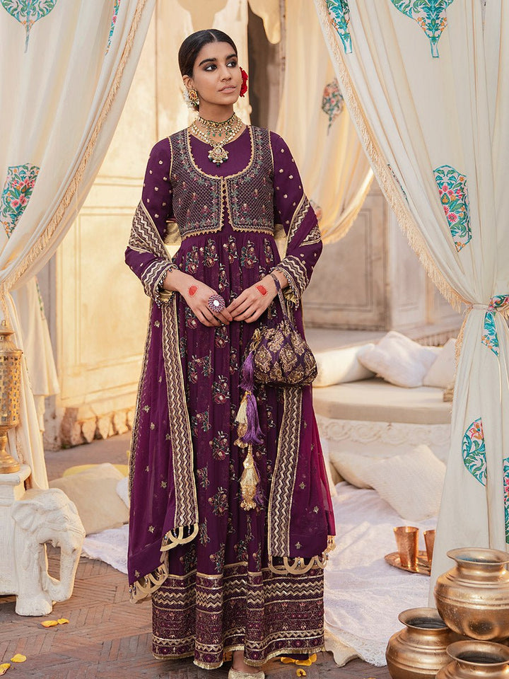 Neelam - 3pc Unstitched Luxury Chiffon - Dastak (HC-24) - SalitexOnline
