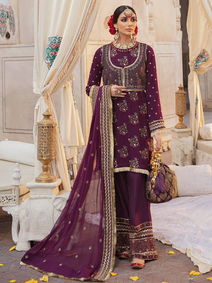 Neelam - 3pc Unstitched Luxury Chiffon - Dastak (HC-24) - SalitexOnline